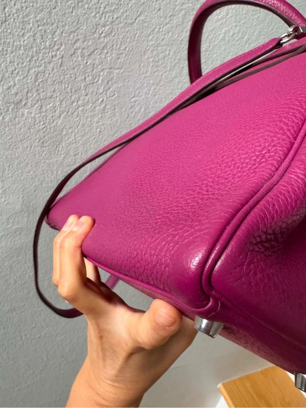 Hermes Kelly 32 Tosca with PHW in Togo leather - Picture 6 of 10